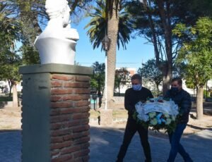 Héctor Gay recorrió instituciones de Cerri en su 144º aniversario de fundación.