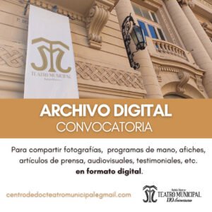 El Teatro Municipal convoca a ciudadanos a contribuir con material digital (fotos