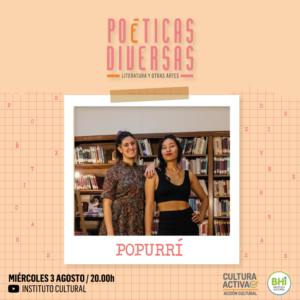 Se estrenó el ciclo cultural 'Poéticas Diversas 2022' con el capítulo 'Popurrí' protagonizado por Katherine Córdova y Rocío Seltenraij. El programa