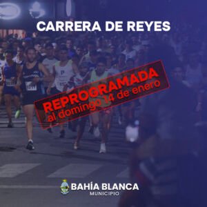 Carrera de Reyes reprogramada al domingo 14 de enero por alerta meteorológica.