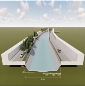 Se invertirán 109 mil millones de pesos en la remodelación del Canal Maldonado con 16 puentes y mayor capacidad de drenaje.