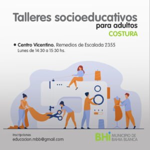 Se abre inscripción para taller gratuito de costura destinado a adultos