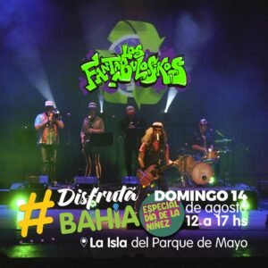La Municipalidad organiza Disfrutá Bahía especial Día de la Niñez este domingo en la Isla del Parque de Mayo (12-17 hs) con shows musicales