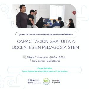 El municipio ofrece un curso de capacitación en pedagogía STEM dirigido a docentes