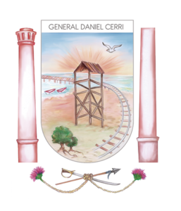 La localidad de General Daniel Cerri tiene nuevo escudo identificatorio elegido por los vecinos mediante consulta ciudadana en la plataforma participativa. El diseño ganador del equipo 'Los Tamariscos' representa el paisaje local