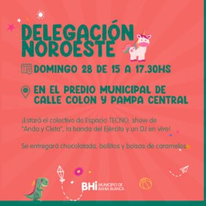 La Municipalidad celebra el Día de la Niñez con actividades gratuitas en las delegaciones Noroeste y Villa Harding Green. Charlas de salud