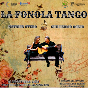 El Teatro Municipal presenta La Fonola Tango el miércoles 18 de octubre con clásicos bahienses del género