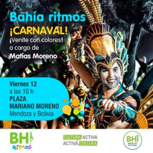 Fin de semana cultural en Bahía Blanca con clases de danza y carnaval