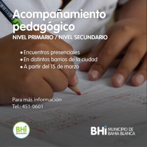 La municipalidad inicia el Programa de Acompañamiento Pedagógico en distintos barrios para estudiantes de primaria y secundaria