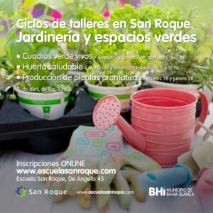 La Escuela Municipal de Capacitación Laboral San Roque abre inscripciones para tres talleres de jardinería en abril: Cuadros Verdes Vivos