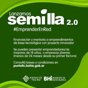 Se encuentran abiertas las inscripciones para Fondo Semilla 2.0