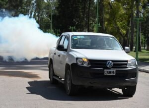 Cronograma de fumigación municipal hasta el 30 de marzo cubriendo todos los barrios.