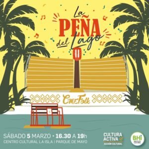 Nueva edición de la Peña del Lago en la Isla del Parque de Mayo el sábado de 16:30 a 19 hs