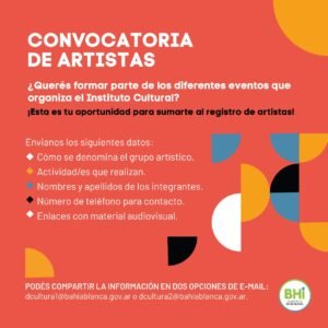 La municipalidad mantiene abierta la convocatoria para que artistas