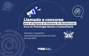 Abierto concurso para dos residencias en Psicología Social y Comunitaria de la Secretaría de Salud.