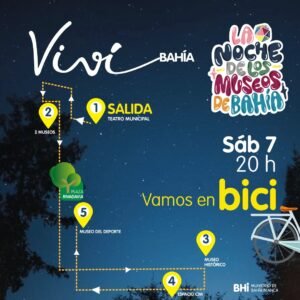 La Dirección de Turismo organiza actividades especiales para La Noche de los Museos con dos opciones: Bus Turístico saliendo del Teatro Municipal a las 19 h