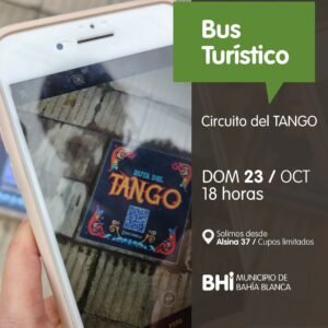 El Bus Turístico realizará una recorrida gratuita por la Ruta del Tango bahiense