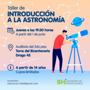 Se abre la segunda edición del taller gratuito 'Introducción a la Astronomía' en junio
