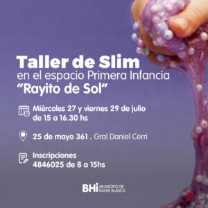 La Dirección General de Educación ofrece un taller de Slim para menores de 6 a 12 años en General Daniel Cerri