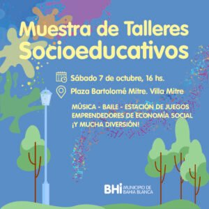 Se realizará la Muestra de Talleres Socioeducativos en Plaza Bartolomé Mitre