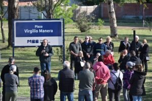 Denominaron plaza Virgilio Manera en barrio Rivadavia. Homenaje a inmigrante italiano fundador de fábrica de pastas.