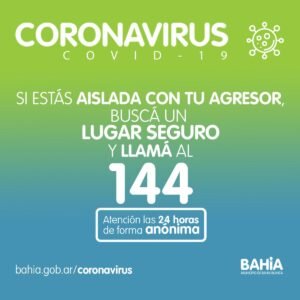 Bahía Blanca informa sobre recursos para mujeres en situación de violencia durante aislamiento por COVID-19.