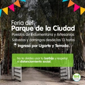 La Feria del Parque de la Ciudad regresa este fin de semana con puestos de indumentaria y artesanías