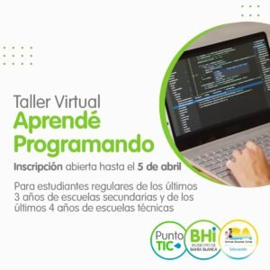 La Dirección General de Educación abre inscripciones para el taller Aprendé Programando
