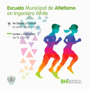 Abre la Escuela Municipal de Atletismo en Ingeniero White para chicas y chicos de 8 a 17 años