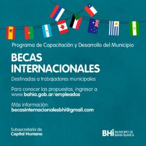 La Subsecretaría de Capital Humano ofrece becas internacionales para que el personal municipal acceda a programas de formación. Las propuestas se actualizan mensualmente en la Web del Empleado Municipal.