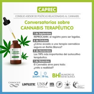 Se realizará mañana a las 19 horas por Zoom la segunda charla municipal sobre cannabis terapéutico