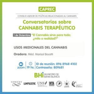 Último encuentro del año sobre cannabis terapéutico con la médica Marisol Bocetti