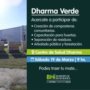 La Secretaría de Salud organiza la jornada 'Dharma Verde' con capacitación sobre composteras comunitarias