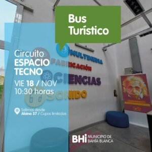 El Bus Turístico realiza una salida mañana viernes a las 10:30 desde Alsina 37