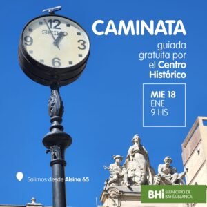 Se realizará caminata guiada gratuita por el Centro Histórico el miércoles 18 de enero a las 9 AM desde el Puesto de Informes Turísticos del Palacio Municipal. Inscripción previa con cupos limitados.