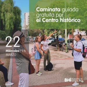Se realizará una caminata guiada y gratuita por el Centro Histórico y la Plaza Rivadavia para conocer sobre la historia y patrimonio de Bahía Blanca. Salida mañana a las 9 AM desde el Puesto de Informes Turísticos (Palacio Municipal