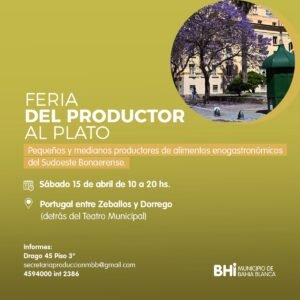 Se desarrollará la primera edición de la Feria Del productor al plato