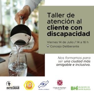 Taller gratuito de capacitación sobre atención al cliente con discapacidad