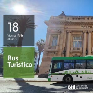 El Bus Turístico realiza nuevas salidas los viernes y domingos a las 15 hs desde el Teatro Municipal