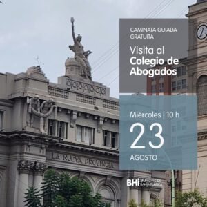 Se realizará una caminata guiada y gratuita por el centro histórico de Bahía Blanca con visita especial al edificio del Colegio de Abogados (ex Diario La Nueva Provincia). Salida mañana a las 10 desde el Puesto de Informes Turísticos en el Palacio Municipal. Inscripción previa obligatoria con cupos limitados.