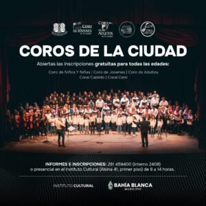 Abiertas inscripciones para Coros de la Ciudad. Grupos para niños