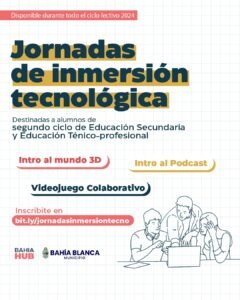 Bahía Hub ofrece jornadas tecnológicas para estudiantes de secundaria en 3D