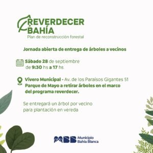 Entrega gratuita de árboles en Vivero Municipal