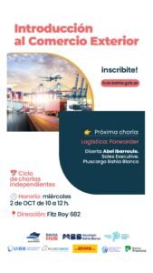 Charla gratuita sobre logística forwarder en comercio exterior mañana en Lab Emprendedor.