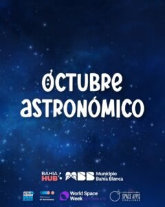 Charla abierta sobre astronomía y búsqueda de vida extraterrestre en Bahía Hub el 24 de octubre.