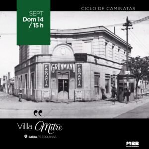 Caminata guiada gratuita por Villa Mitre el domingo 14 a las 15 hs con patrimonio e historia barrial.