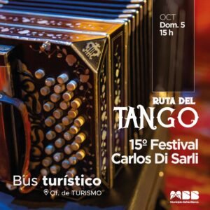 Bus Turístico recorre la Ruta del Tango el domingo a las 15 horas en el Festival Carlos Di Sarli.