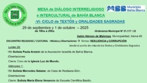 VI edición del Ciclo de Textos y Oralidades Sagradas con disertaciones