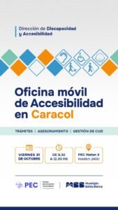 Oficina móvil de Discapacidad atiende viernes 31 en PEC Natan 3 para gestionar CUD.