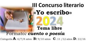 Entrega de certificados a participantes del concurso literario infantil "Yo escribo" en el Teatro Municipal.